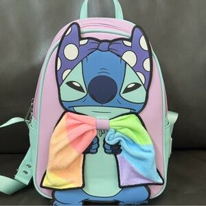 Loungefly Super Stitch Rainbow Cape Mini Backpack